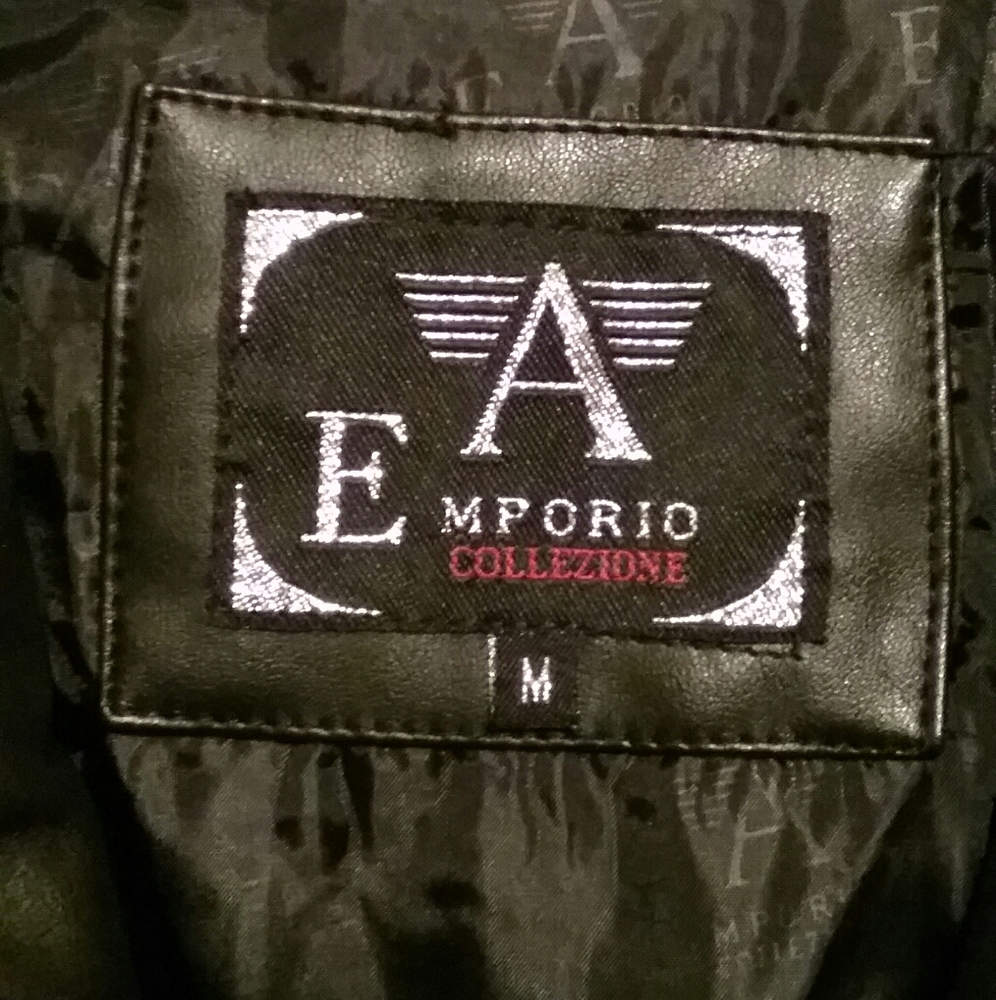 Brand New Emporio Armani Leather Jacket - Picture 2 of 10